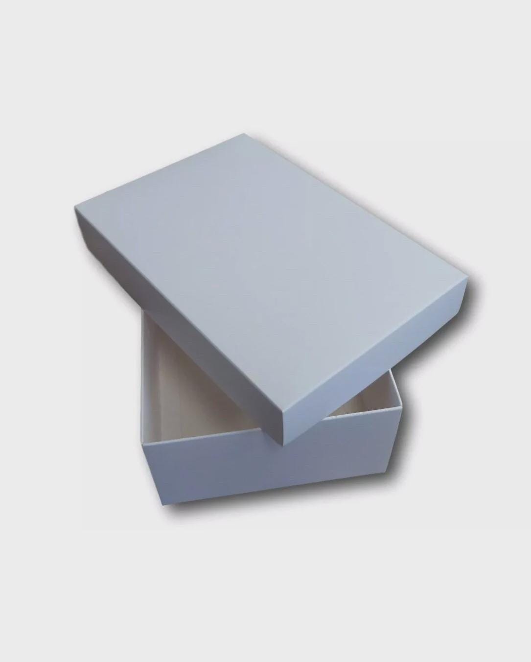 Small Deep White Gift Box for Shoes, Garments, Clothing Packaging (8cm Depth)