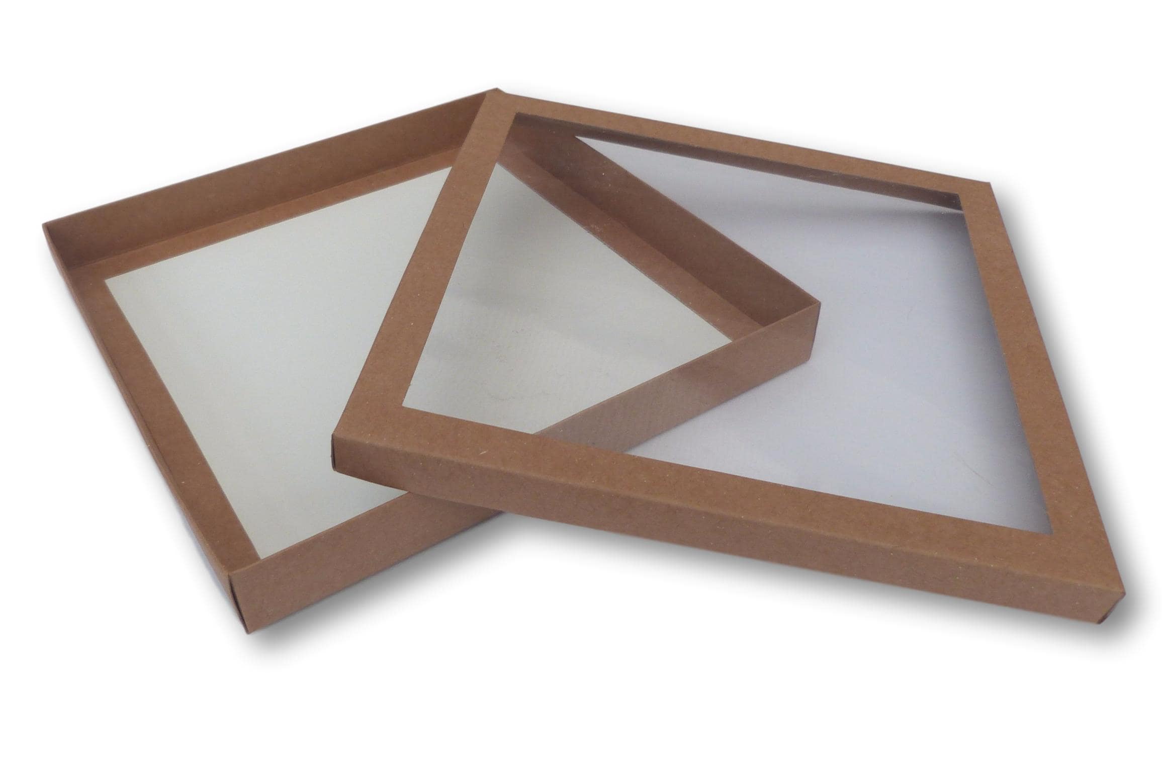 6" Window Gift Boxes, Card and Jewellery Packaging 6" x 6" x 1" Deep