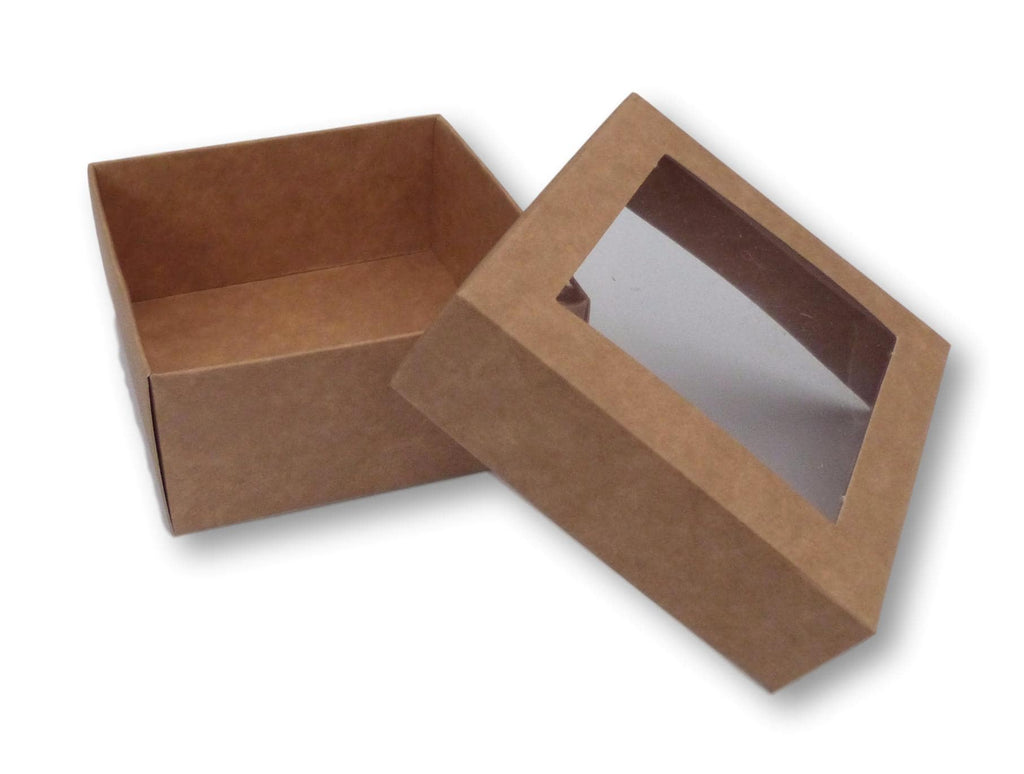 3" x 3" Window Gift Boxes, Card and Jewellery Packaging 3" x 3" x 1.5" Deep