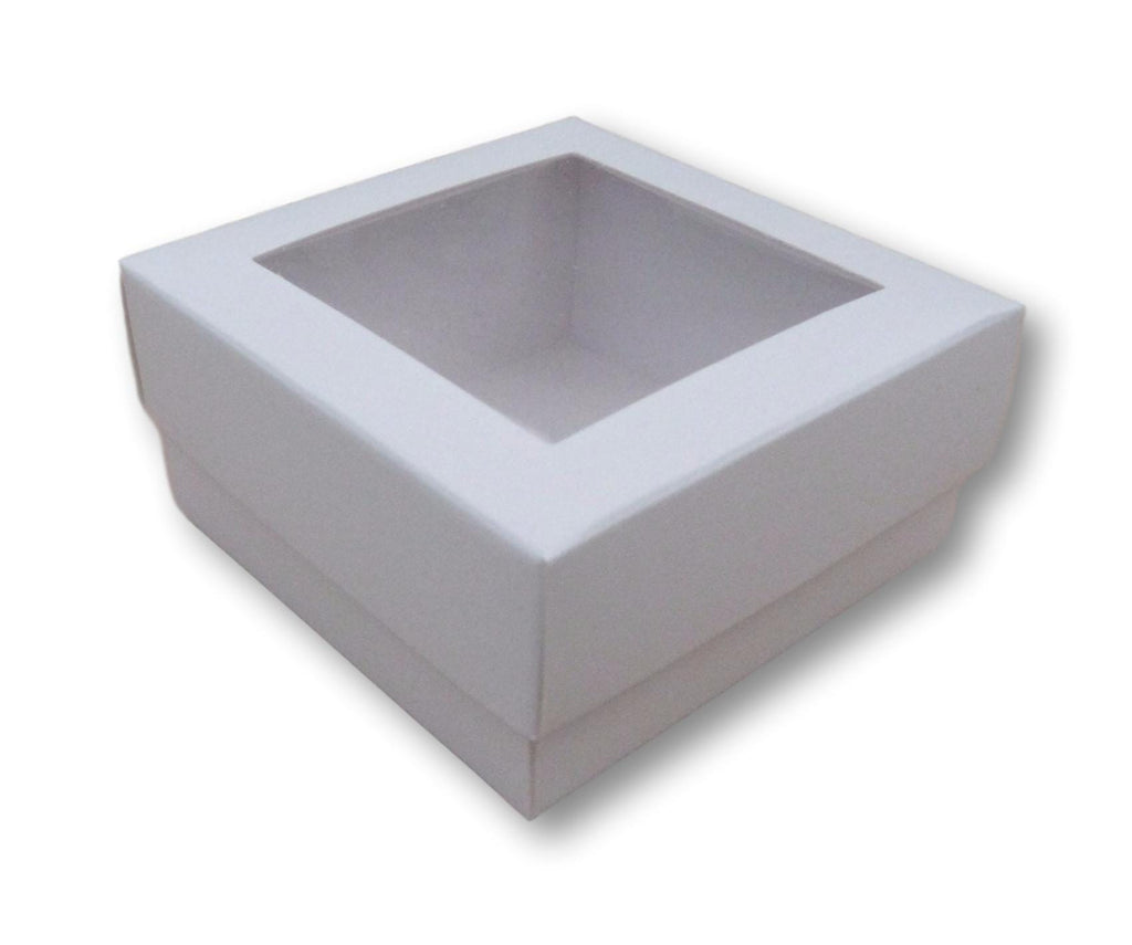 3" x 3" Window Gift Boxes, Card and Jewellery Packaging 3" x 3" x 1.5" Deep