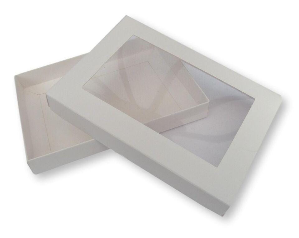 C6 Window Gift Boxes, Card and Jewellery Packaging 16cm x 11.5cm x 2cm Deep