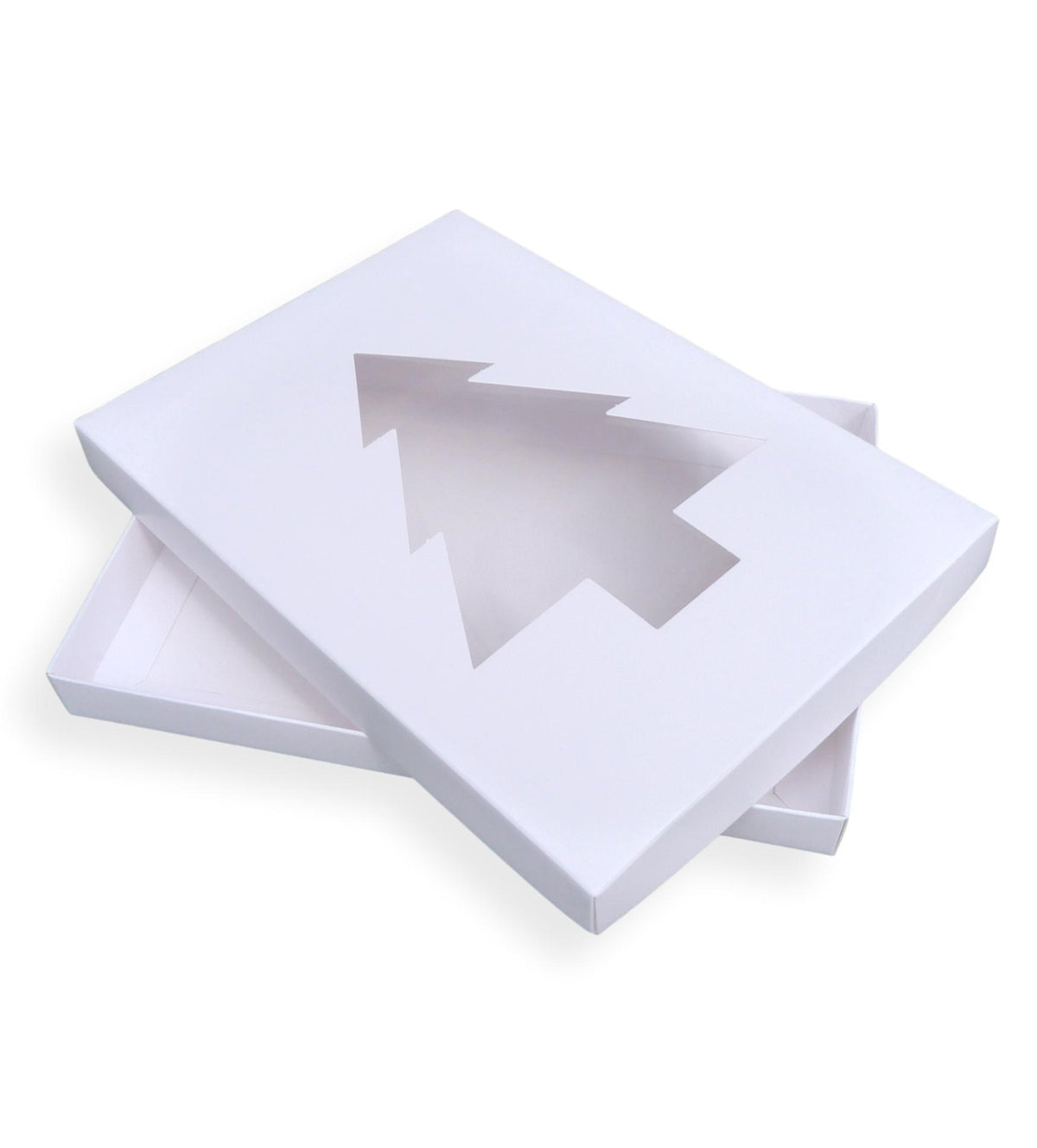 A5 Christmas Tree Window Gift Boxes, Card and Jewellery Packaging 21cm x 15cm x 2cm Deep - Pickaboxx