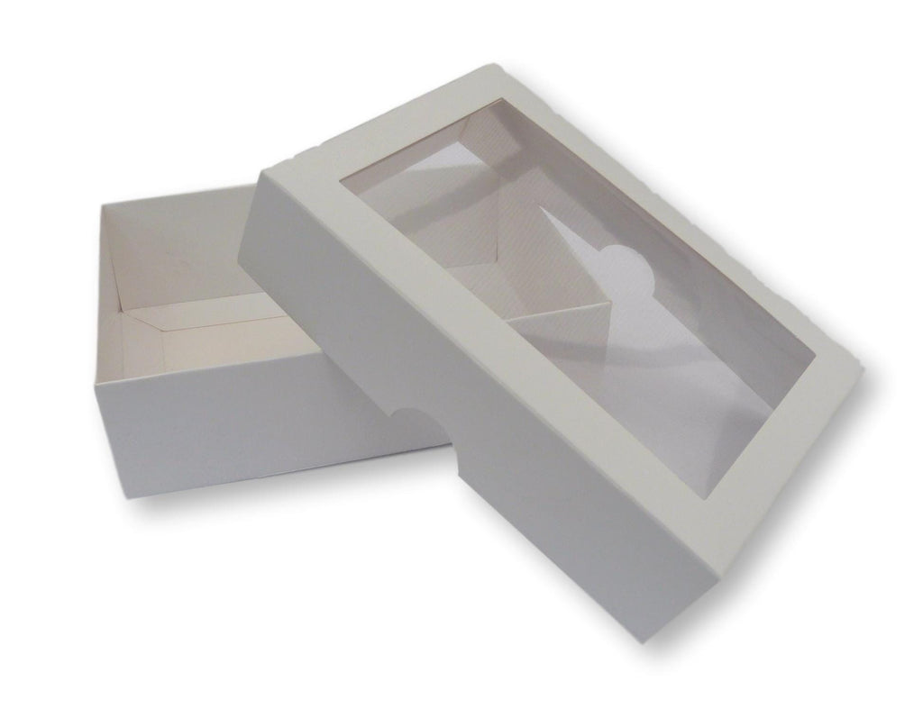 6.5" x 4" Deep Window Gift Boxes, Card and Jewellery Packaging 6.5" x 4" x 2" Deep