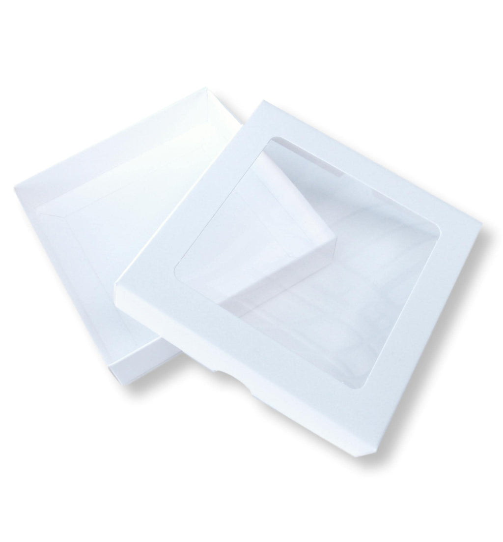 5" Window Gift Boxes, Card and Jewellery Packaging 5" x 5" x 1" Deep