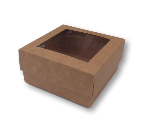 3" x 3" Window Gift Boxes, Card and Jewellery Packaging 3" x 3" x 1.5" Deep